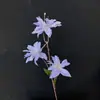 Lirio artificial de 3 cabezas, pequeño, para bodas, decoración de hoteles, hilera de flores, guía de ruta, arreglos florales, fotografía, adornos florales falsos.