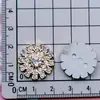 Corona de Pedrería Dorada Lazo Pinza para el Pelo Pinza de Garra Agujero Hebilla de Zapato Accesorios para Ropa Incrustaciones de Pedrería Plástico para Bricolaje