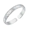 Pulsera Abierta con Textura de Talla Floral Estilo Chino Kaiwei Retro Coreano Suministro Taobao Pulsera Brazalete Floración