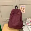 Mochila lisa, fresca y sencilla, para estudiantes universitarias, versátil y elegante, adecuada para viajar, simple y ligera, ideal para viajes de estudio