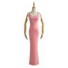 8313-25 Falda larga estilo coreano ajustada con tirantes de cola de pez, versión pequeña, cintura extendida, vestido mopa