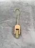 Gancho para Exhibición de Tienda de Ropa, Gancho en S, Perchero para Ropa, Tablero Colgante de Madera de Haya, Pinza para Ropa y Sombrero, Pinza Individual, Anillo Redondo de Madera Maciza