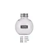 Botella cónica de plástico transparente de boca ancha Producto personalizable con logotipo Contenedor dispensador de reactivos Producción OEM por lotes