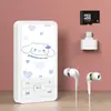 Reproductor de MP3 Externo para Estudiantes, Diseño Simple de Dibujos Animados, Reproductor Deportivo Portátil con Ranura para Tarjeta y Tarjeta de Memoria, Juego Completo al por Mayor