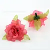 Exquisite Cabeças de Flores de Rosa Pequenas de Tecido de Seda Sintética de 5cm Acessórios para DIY Feito à Mão Grampo de Cabelo Coroa Flores de Seda para Decoração de Casamento