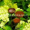 Bestseller transfronteiriço: Coletor de Água da Chuva Enferrujado com 3 Copos Individuais para Decoração de Jardim e Pátio