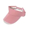 Chapéu Vazio de Cor Sólida Estilo Coreano para Mulheres, Boné Esportivo para Corrida, Chapéu de Sol para Uso Externo no Verão