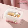Caja Sanrio para Conservar Alimentos Sellada Plástico Grado Alimenticio Almacenamiento Refrigerador Fruta Bento Lonchera Calentamiento por Microondas