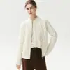 ¡La pieza perfecta para superponer! Chaqueta de algodón con patrón de cuadros de cachemira y doble cremallera, cárdigan de punto de manga larga de color liso y prenda exterior estilo chaleco