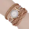 Reloj pulsera de dama personalizado de torsión de venta caliente, pulsera de remache de lazo de terciopelo coreano, reloj de cuarzo una generación de cabello