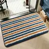 Alfombrilla de baño estilo vintage, alfombrilla de cachemir sintético, alfombrilla absorbente de agua antideslizante, alfombrilla de rejilla geométrica, alfombrilla de suelo para baño en stock