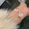 Pulsera Colgante Flor de Concha Estilo Francés, Vintage, Sencilla, Moderna, Estilo Lujo Ligero, Joyería Versátil de Moda para el Día a Día para Mujeres