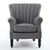 Sofá de terciopelo individual estilo americano, sillón perezoso a rayas retro simple, silla sofá de cuero para balcón de casa, sofá pequeño de moda