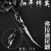 Periférico Peace Elite Espinho de Cauda Vlad Arma de Adereço Liga Metálica 22cm Modelo Totalmente Metálico Brinquedo ou Enfeites para Crianças