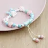 Pulsera de Cerámica Jingdezhen para Mujer Joyería Dopamina Versátil de Gama Alta Dibujos Animados Linda Joyería de Mano con Cuentas de Cerámica Venta al por Mayor