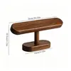 Soporte de Madera Maciza Ovalado Color Nogal de Gama Alta para Relojes Adorno Creativo Estante de Almacenamiento para Collares y Pulseras Estante de Exhibición para Pulseras