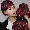 Daifa [artículos genuinos bufanda de moda nueva pañuelo para la cabeza Cielo Estrellado sombrero de dama simple y conveniente sombrero de plato para mujer Flor
