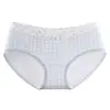 Roupa íntima feminina 100% algodão, novo estilo 2026, fundo 100% algodão, confortável e respirável, com costura contrastante estampada, calcinha doce para meninas