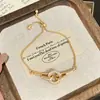 Liquidación de StockPulsera Sencilla de Aleación con Pedrería para Mujer, Versátil y Ajustable, Estilo Coreano Tendencia Ins