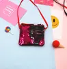 Nuevo bolso de lentejuelas de sirena para comercio exterior transfronterizo, bolso de mensajero para niños, cartera pequeña de dibujos animados, monedero