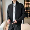 Chaqueta de punto Duffian guapa chaqueta para hombre primavera y otoño 2022 nueva moda coreana delgada con cuello cárdigan suéter guapo
