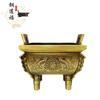 Adorno decorativo de latón con forma de dragón doble para el hogar, sala de estar, estufa de incienso de cobre, regalo de apertura para la oficina, prosperidad, Qianqiu Baoding