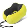 Almohada en forma de U Espuma viscoelástica Logotipo personalizado Almohada de viaje Almohada en forma de U Almohada creativa para el cuello Tela magnética Almohada para el cuello para la columna cervical Venta al por mayor