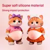 Lindo Adhesivo 3D de Barriga de Perro, Tope de Puerta Suave de Silicona, Protector Anticolisión para Hogar y Coche