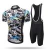 Ropa de ciclismo XINTOWN traje de tirantes cortos traje de tirantes de manga corta de verano nuevo cráneo de hombre