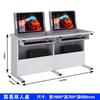 Mesa de estudo com display oculto Mesa de treinamento Mesa de conferência Sala de informática para estudantes Sala de informática Mesa de computador