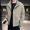Chaqueta Nueva para Hombre Primavera y Otoño 2026, Estilo Coreano de Moda, Versátil, Marca de Moda, Cuello Alto Casual, Abrigo de Gama Alta