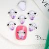 Novos Acessórios de Manicure Série Sanrio Mini Resina Kulomi Cão Yugui Merlot Usar Acessórios de Armadura