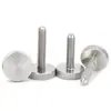 Tornillo moleteado de acero inoxidable con ajuste manual de cabeza grande para publicidad 835 Tornillo M3M4M5M6M8 Cabeza alta 834