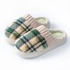 Pantufas de Algodão para Casal Outono/Inverno 2025 para Mulheres, Sapatos de Maternidade Quentes de Pelúcia para Interior para Homens, Pantufas de Chão Espessas para Aquecimento