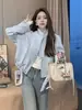 Jaqueta Curta Casual Versátil Feminina Primavera Outono Nova Solta Fashionável Jaqueta Petite Emagrecedora Jaqueta Baseball Top