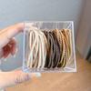 Diadema de Goma Elástica Desechable Negra Cuerda para el Cabello Banda Elástica para el Cabello Alta Elasticidad Banda para el Cabello para Niños Accesorios para el Cabello Tocado para Mujeres