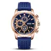 Nuevo Reloj Megir para Hombre, Reloj Multifuncional de Esfera Grande, Reloj Deportivo de Silicona 2101, Resistente al Agua