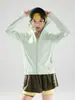 Ropa Fluorescente Verde de Verano con Protección Solar para Hombres y Mujeres, Ropa de Trabajo, Ropa para la Piel al Aire Libre, Chaquetas de Moda con Sensación de Hielo, Ropa para Equipo de Running