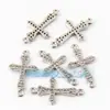 Acessórios para Joias DIY Cobre Puro Banhado a Ouro Microincrustado Conector Cruz 21mm Pulseira Corda Trançada