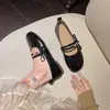 Zapatos Mary Jane de suela blanda estilo francés 2026 para mujer, nueva colección primavera/otoño, punta redonda, moño de perlas, estilo de hada, perfectos con vestidos