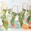 Bolsa de Regalo para el Festival de Medio Otoño Modelo Nuevo 2024, Caja de Regalo de Lujo para Pasteles de Luna, Caja de Empaque Portátil Mini para Pasteles de Luna de Nieve, Vacía