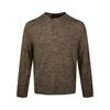 Eme Malha de Linho Bottoming Henley Colarinho Retrô Clássico Confortável Cleanfit Fio Floral Top Old Money para Homens e Mulheres