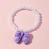 Pulseiras de Contas Infantis Transfronteiriças, Pulseiras para Meninas, Pequenos Acessórios Requintados, Acessórios Personalizados Coloridos de Macaron Estilo Princesa