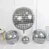 Nova bola de discoteca gigante de pé balão de folha de discoteca 4D para decoração de aniversário de bar balão 3D