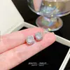 Pendientes de Botón de Flor Delicados y Versátiles de Plata S925 para Mujer, Pendientes de Perla de Lujo de Gama Alta, Accesorios para Orejas de Moda y Elegantes