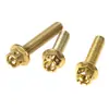 M6 * 20/25/30 Liga Flange Pinça Tampa Lateral Cabeça Grande Parafuso Sextavado Externo Acessórios para Motocicleta Modificação