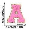 Nova toalha cor flor de cerejeira com patches de letras bordados, patches de tecido autoadesivos para roupas, chapéus, bolsas, patches de decoração DIY