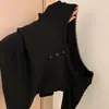 Camiseta Blanca de Manga Larga con Borde de Encaje 2024 Nueva para Mujer Otoño e Invierno Camisa Básica Top Corto Dulce y Atrevido