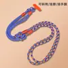 Cordón para teléfono con clip ajustable para llevar cruzado o al cuello, diseño tres en uno con colgante de caricatura, anti-pérdida, duradero y moderno
