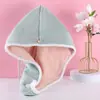 Gorro Secador de Pelo Espeso de Coral Fleece para Mujer, Pañuelo Absorbente de Agua de Secado Rápido para Secar la Cabeza, Sin Secador de Pelo, Doble Capa de Alta Densidad, Súper Suave